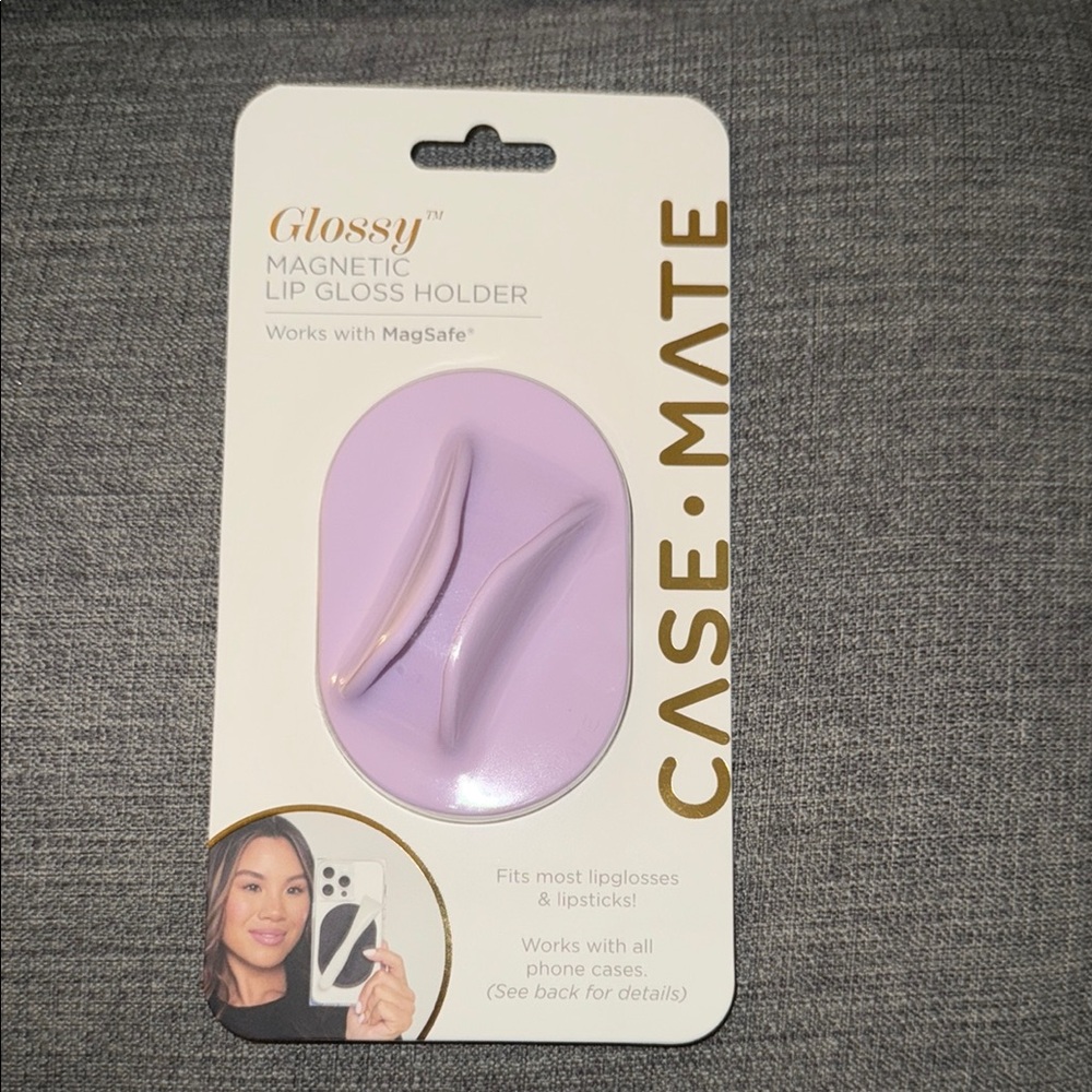 Case-Mate Glossy Magnetic Lip Gloss Holder - Purple